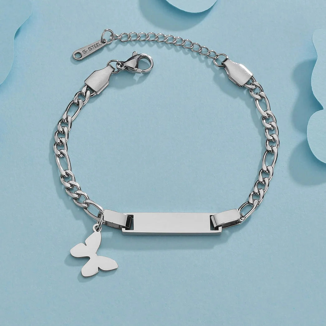 Personalized Custom Baby Name Bracelet Boy or Girl Engrave Letter