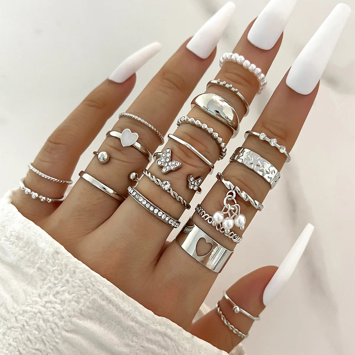 23Pcs Stunning but Simple Knuckle Rings