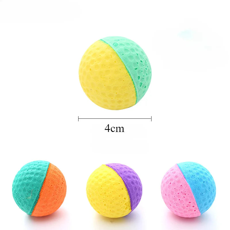 Cat Toy Latex Foam Ball Interactive Game