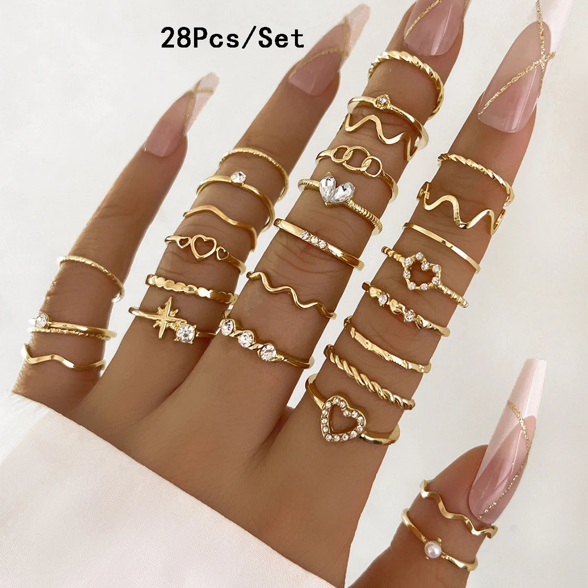 23Pcs Stunning but Simple Knuckle Rings