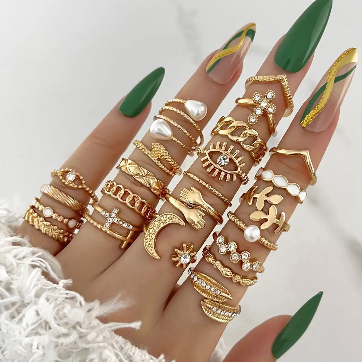 23Pcs Stunning but Simple Knuckle Rings