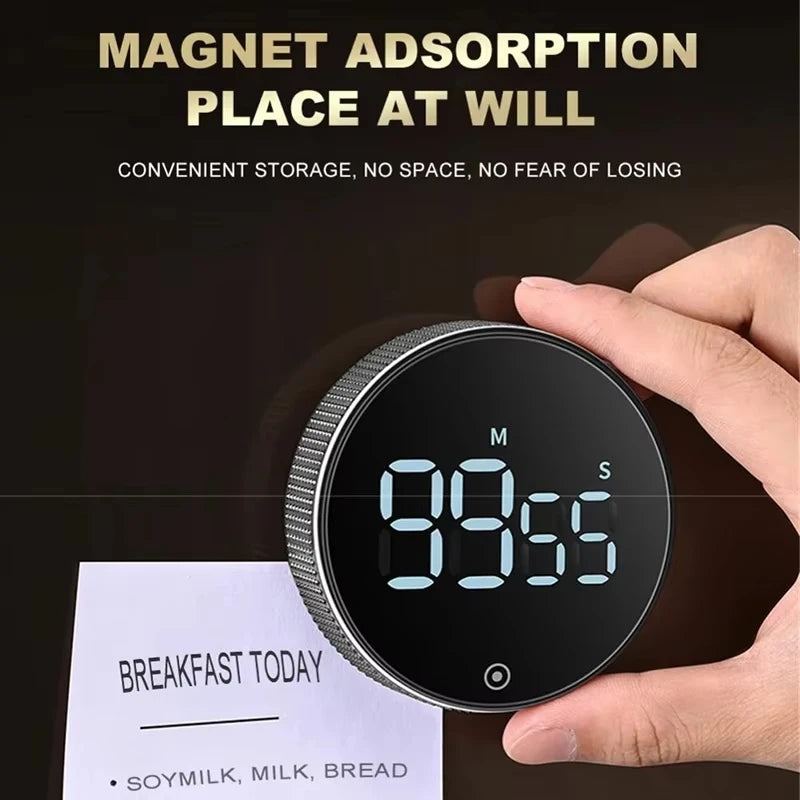 Magnetic Kitchen Timer Digital Timer Manual Countdown Alarm