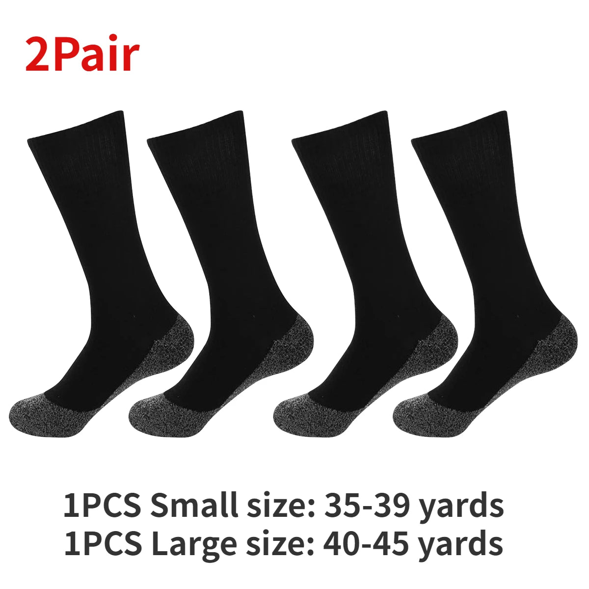 1/2Pairs Winter Self-Heating Socks for Men/ Women Elastic Anti-Slip