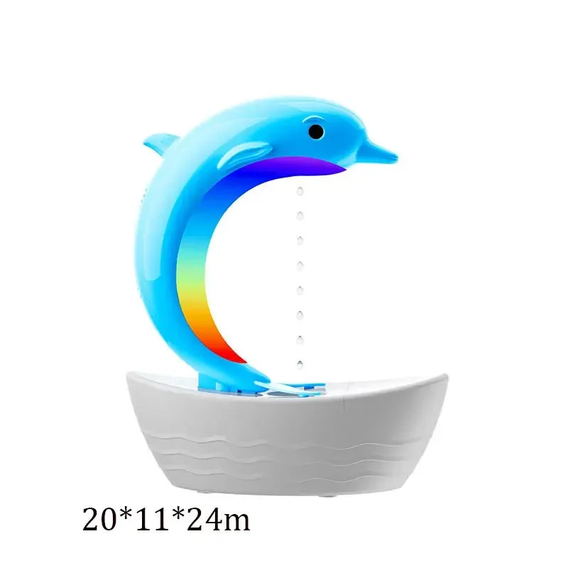 Desktop Dolphin Speaker Ambient Light Bass Bluetooth Speaker Home Anti-Gravity Humidifier