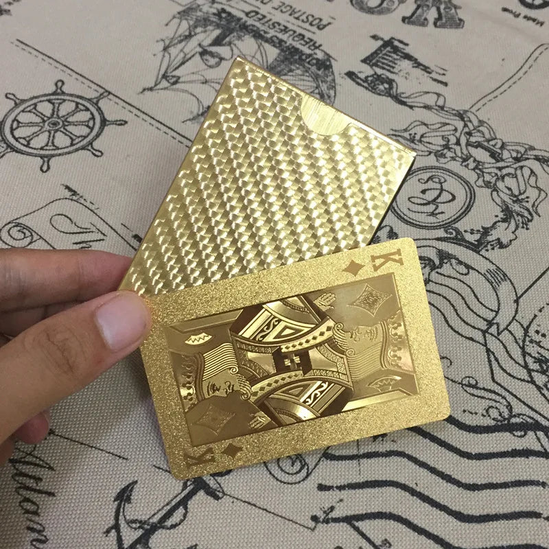 24K Gold Foil Playing Cards Deck