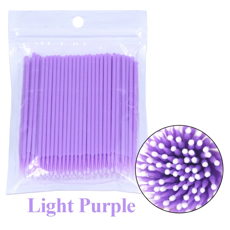 100Pcs Eyelash Cleaning Brush