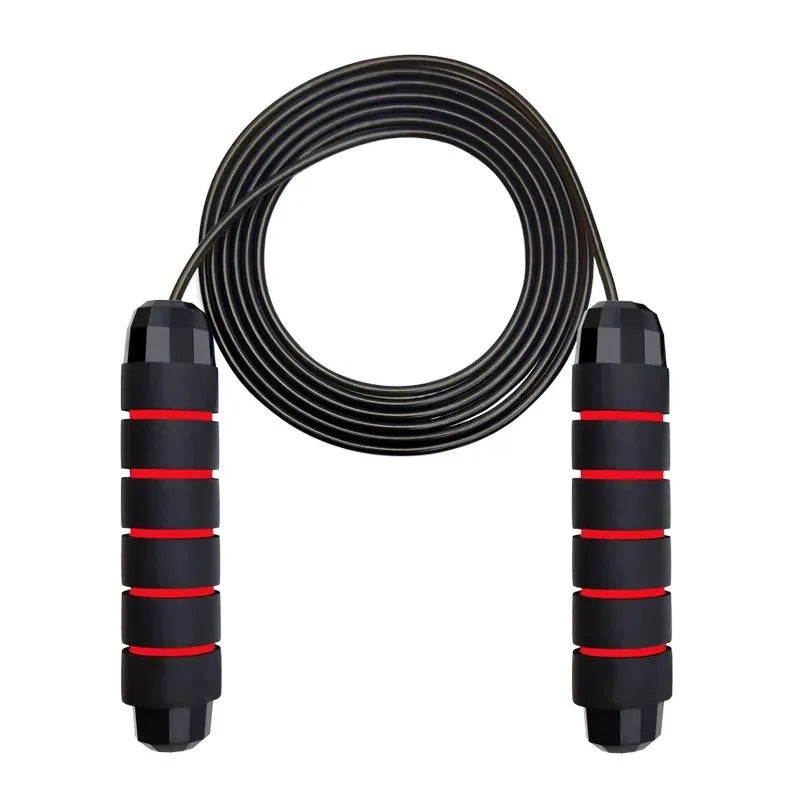 Ball Bearings Adjustable Tangle-Free Speed Wire Jump Rope with Foam Handles