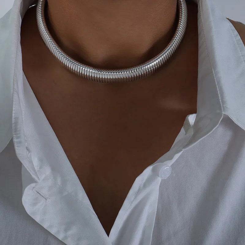 Hip-hop Punk Style Thread Thick Necklace Choker Bracelet