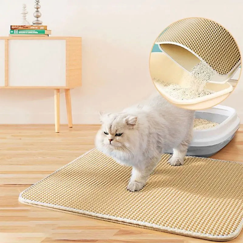 Cat Litter Mat Waterproof Double Layer