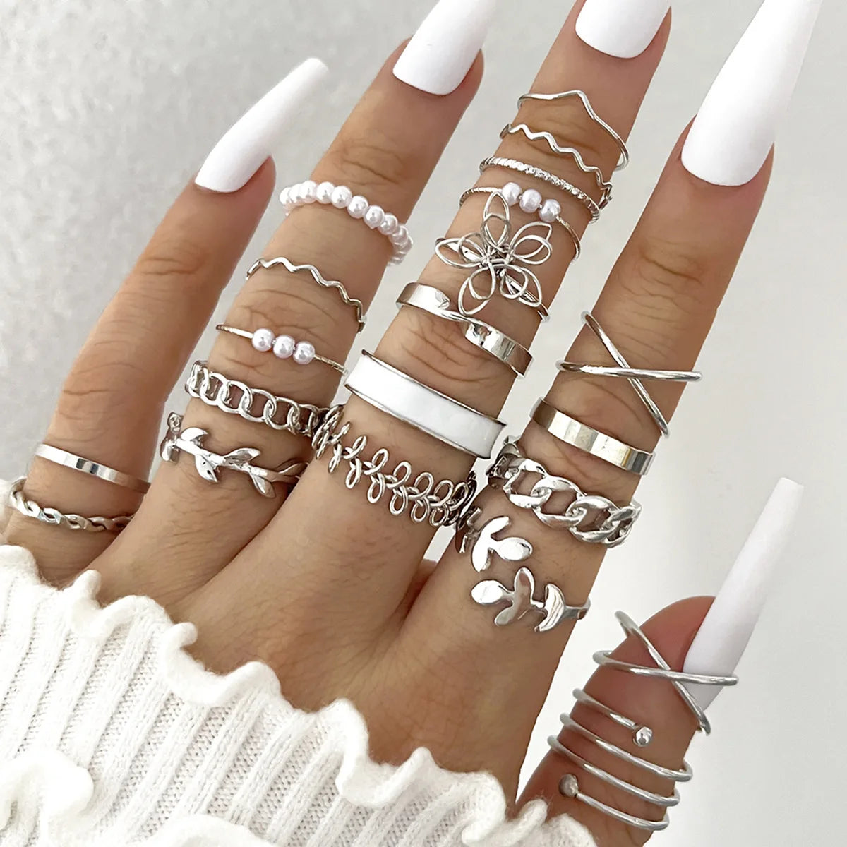 23Pcs Stunning but Simple Knuckle Rings