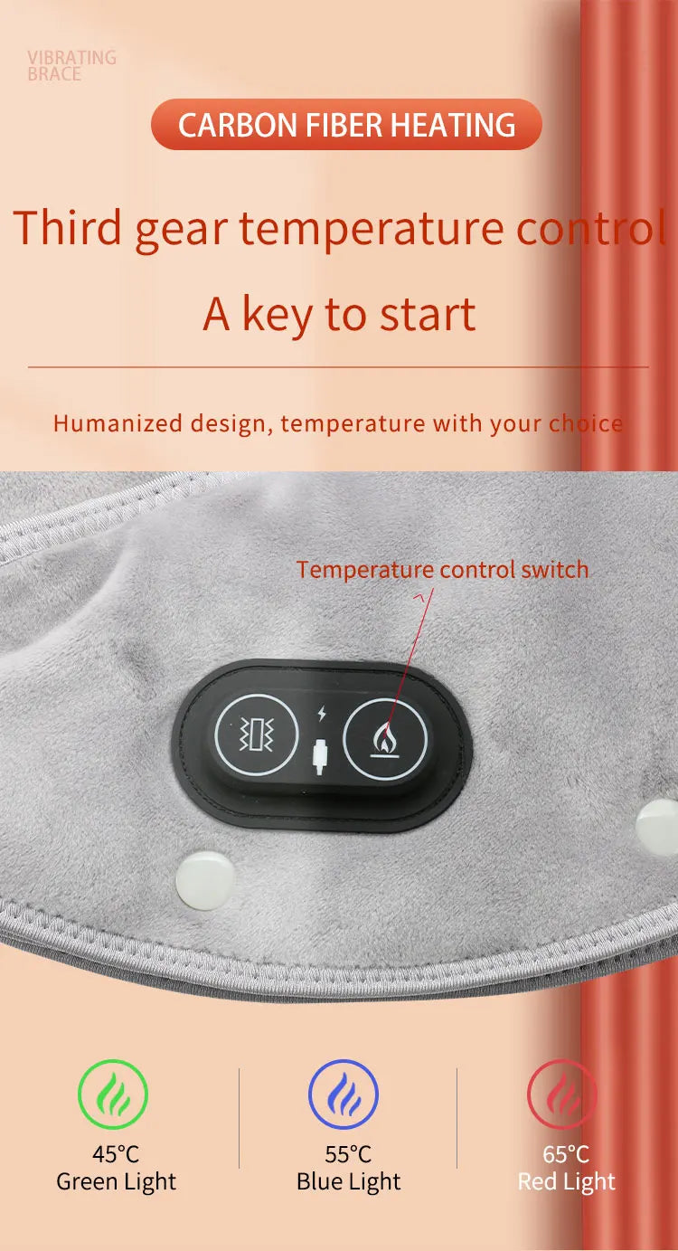 Electric Heating Shoulder Neck Pad Massager, Three Gear Hot Compress Cervical Shawl Warmer USB