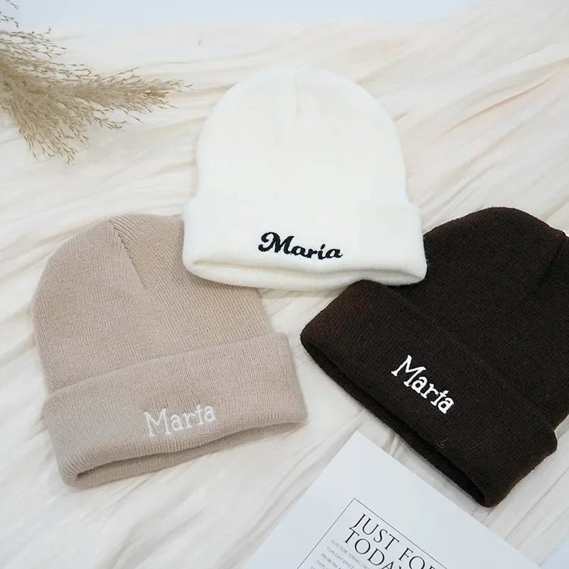 Personalized Embroidered Name Baby Beanie Hat