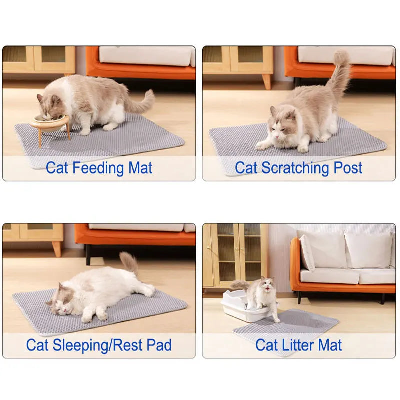 Cat Litter Mat Waterproof Double Layer