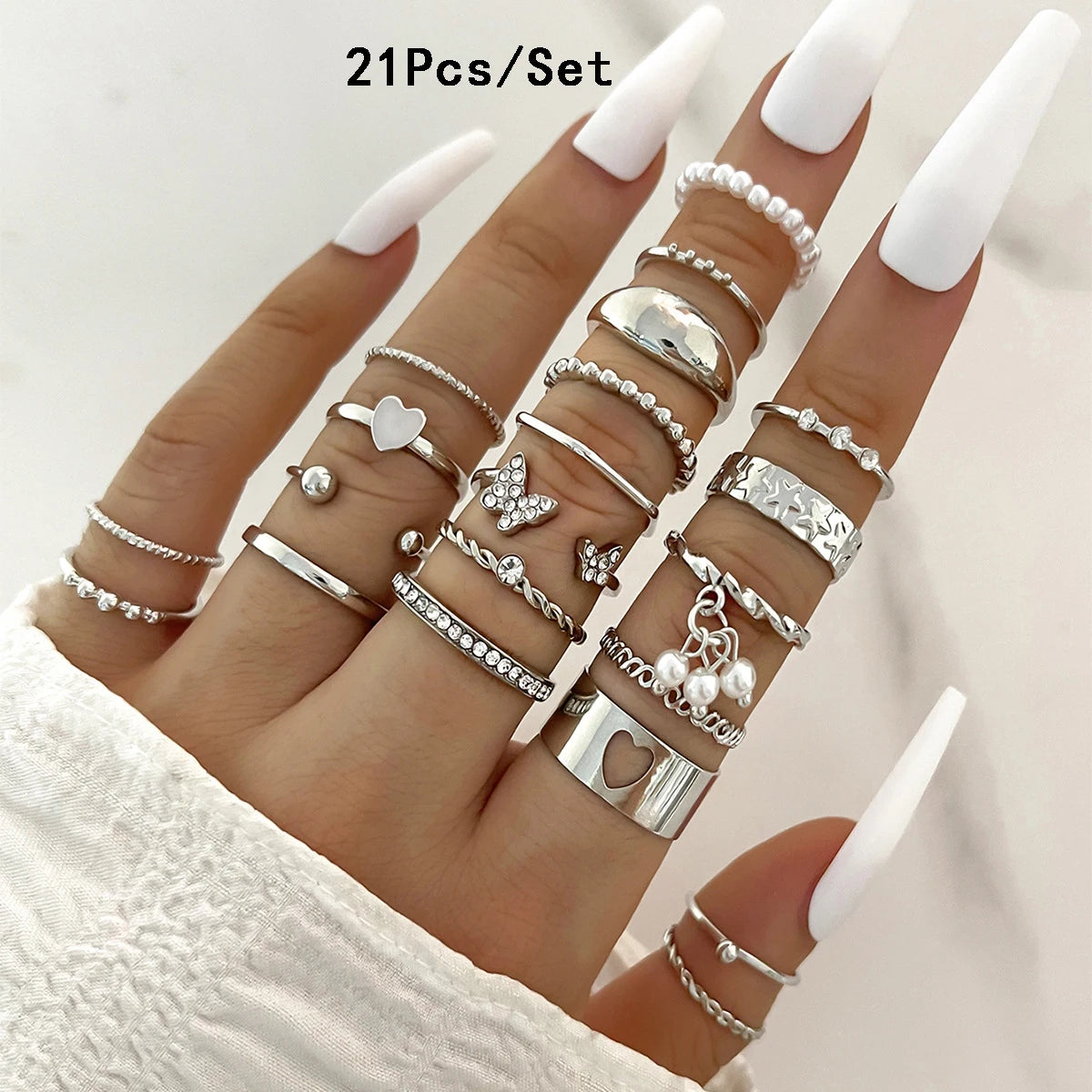 23Pcs Stunning but Simple Knuckle Rings