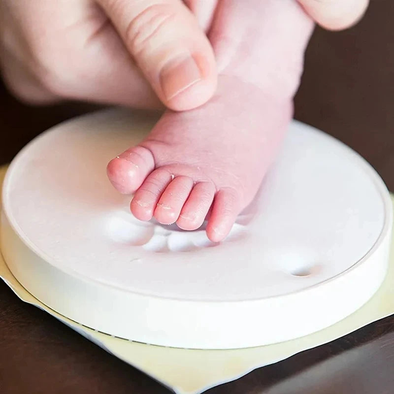 Baby Handprint, Footprint Photo Frame with Clay