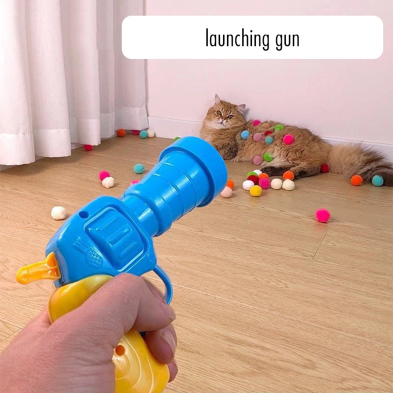 Launching Gun Cat Teaser Fun