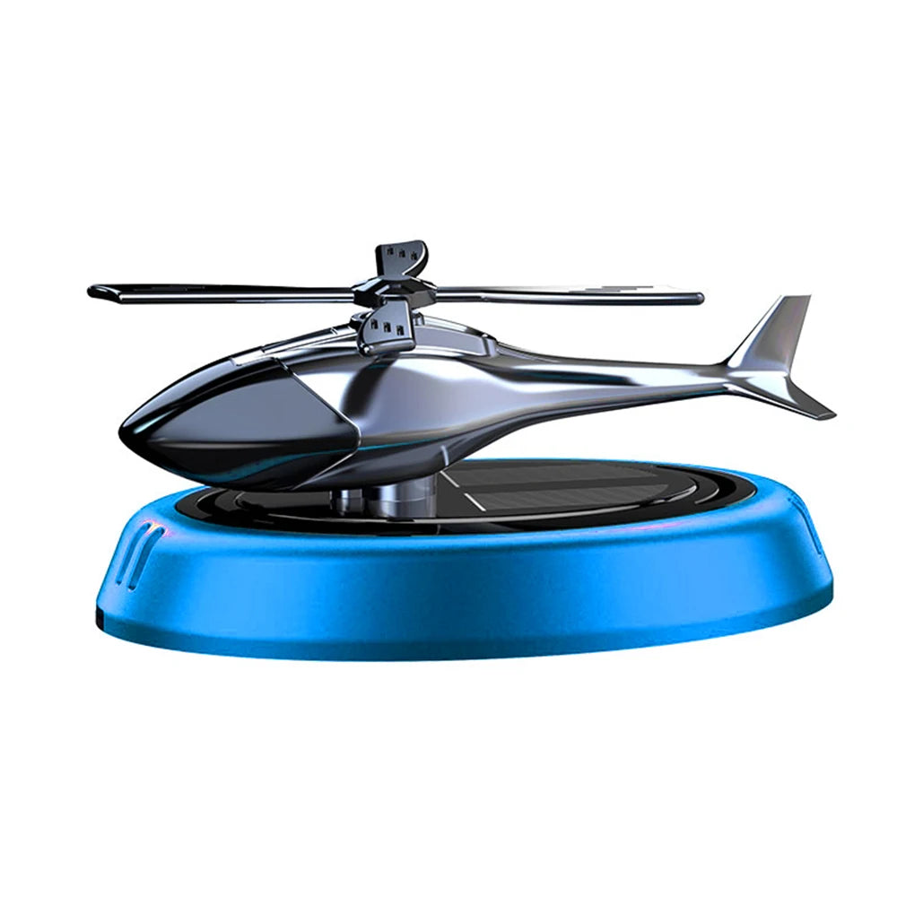Solar Powered Rotation Helicopter Solar Aromatherapy Car Air Freshener