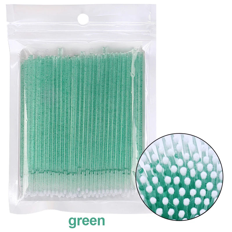 100Pcs Eyelash Cleaning Brush