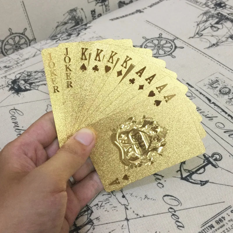 24K Gold Foil Playing Cards Deck