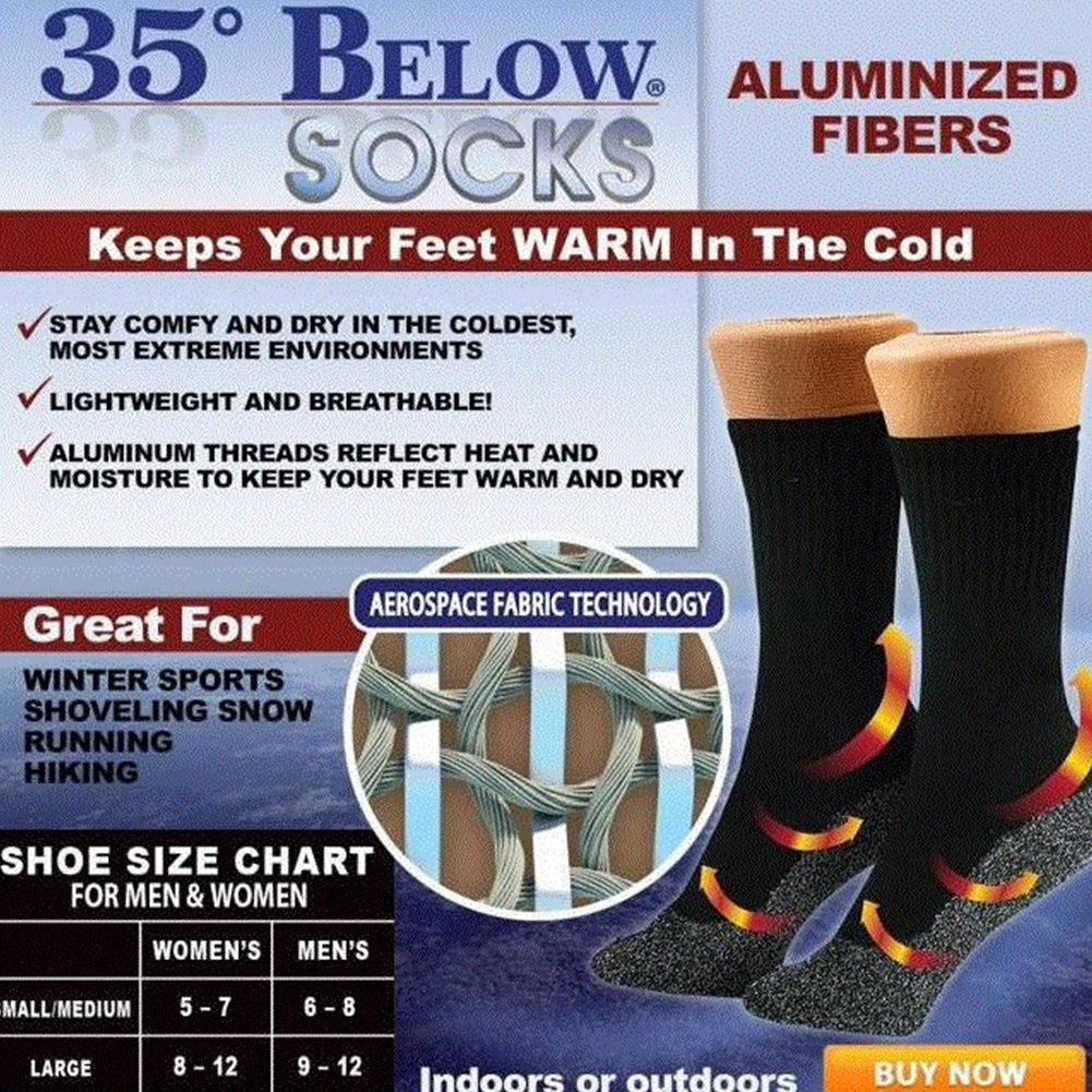 1/2Pairs Winter Self-Heating Socks for Men/ Women Elastic Anti-Slip