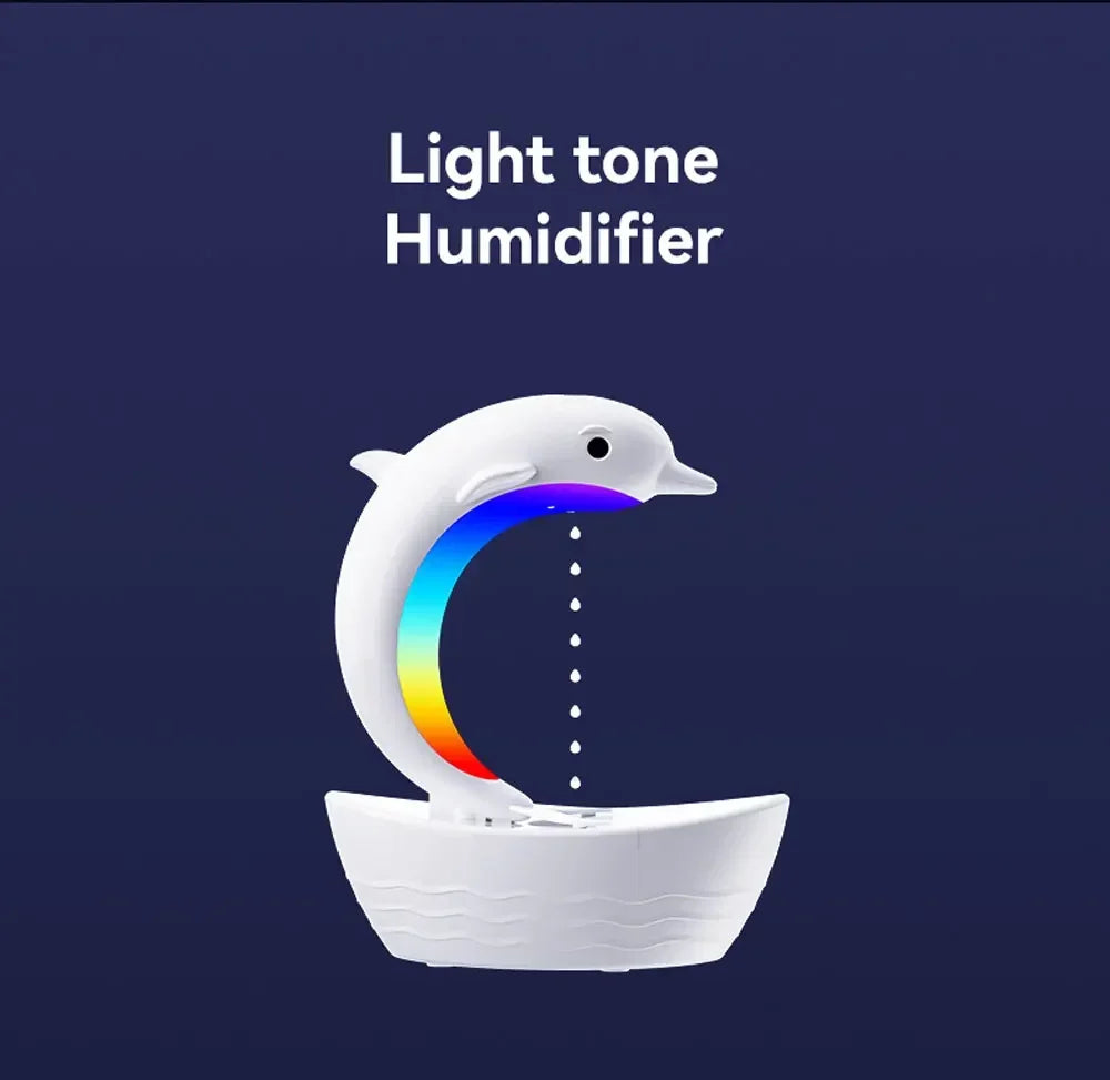 Desktop Dolphin Speaker Ambient Light Bass Bluetooth Speaker Home Anti-Gravity Humidifier