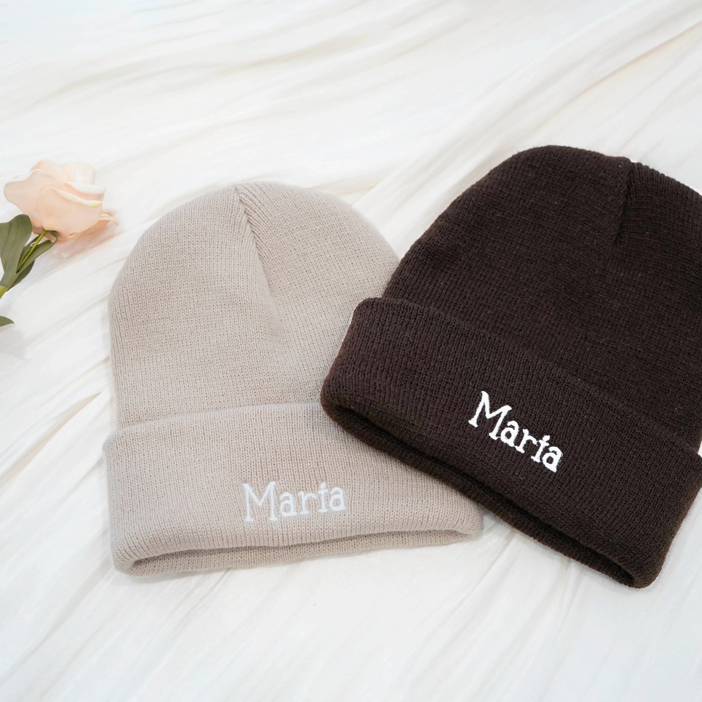 Personalized Embroidered Name Baby Beanie Hat