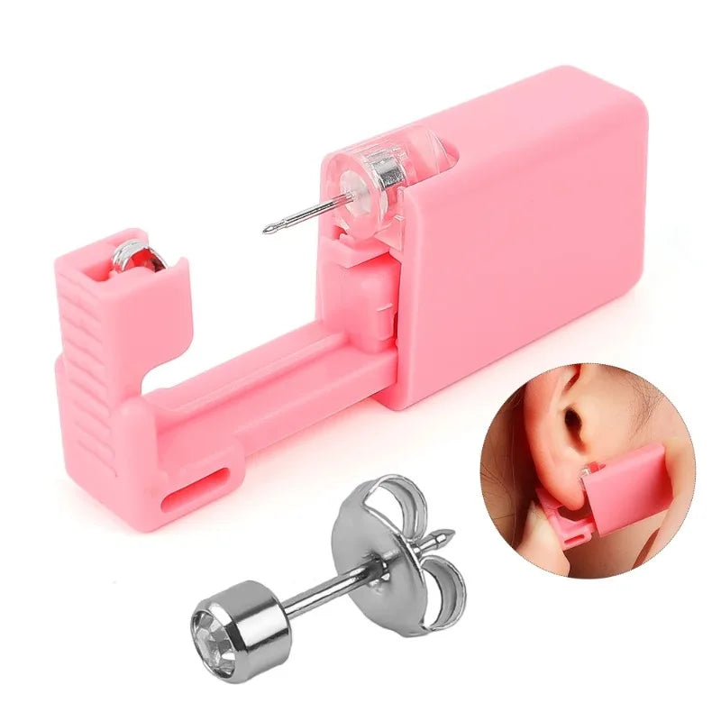 1-4Pcs Disposable Safe Painless Ear Piercing Tool,