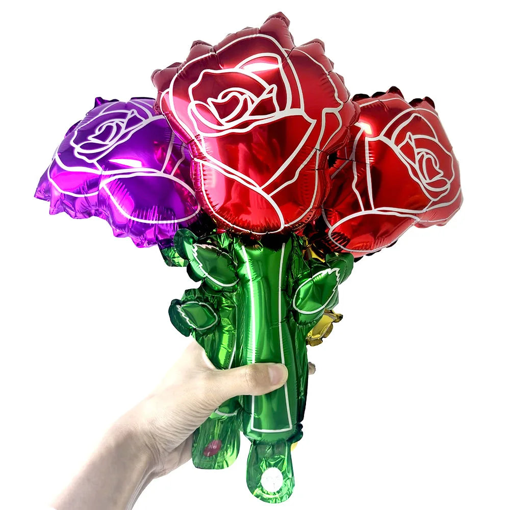 5/10/30/50pcs Mini Rose Flower Balloons