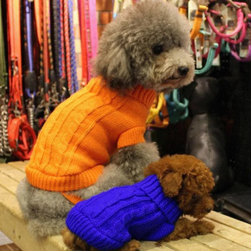 Winter Clothes Knitted Pet Clothes for Small Medium Dogs ,cats