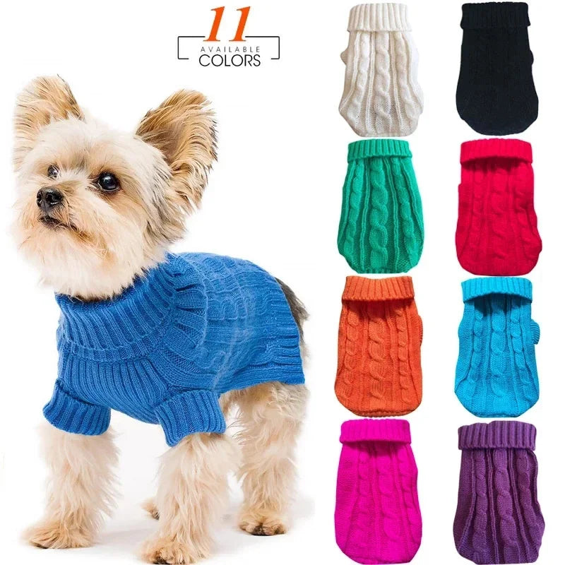 Winter Clothes Knitted Pet Clothes for Small Medium Dogs ,cats