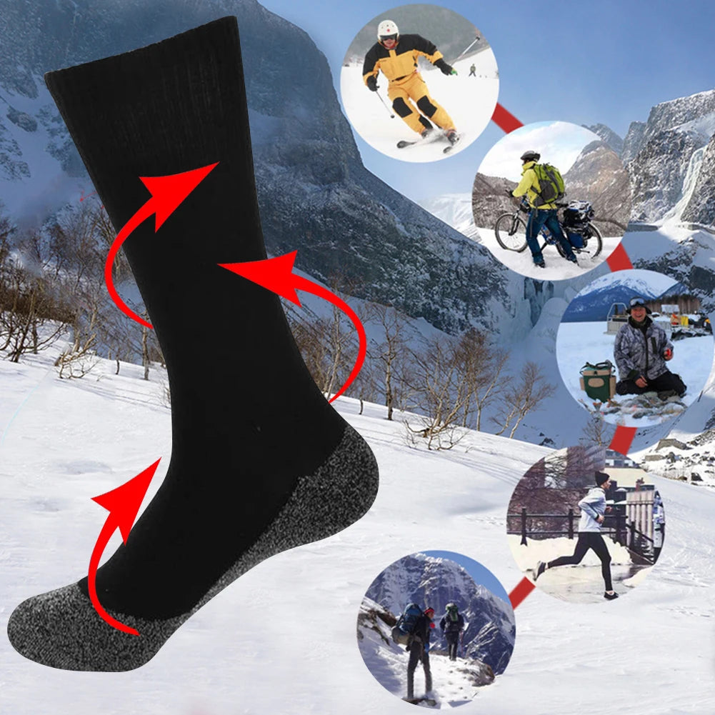 1/2Pairs Winter Self-Heating Socks for Men/ Women Elastic Anti-Slip