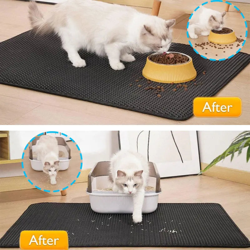 Cat Litter Mat Waterproof Double Layer