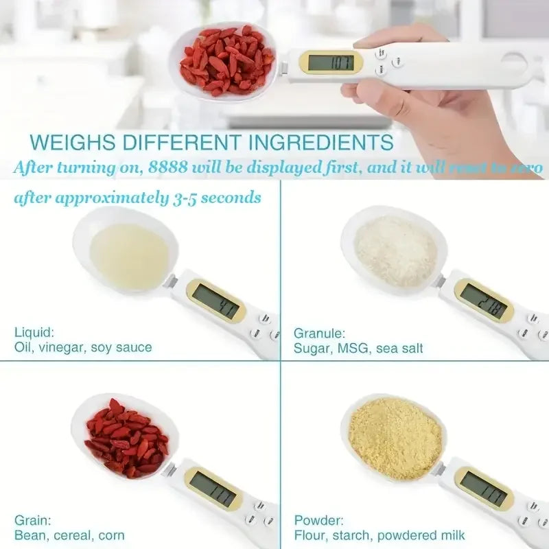 Electronic Kitchen Scale 500g 0.1g LCD Digital Measuring Food Flour Digital Spoon Scale Mini Kitchen Tool for Milk Coffee Scale