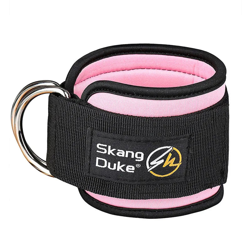 1pc Adjustable D-Ring Ankle Straps for Cable Machines - Comfortable Ankle Cuffs for Glute & Leg Muscle Strength Training