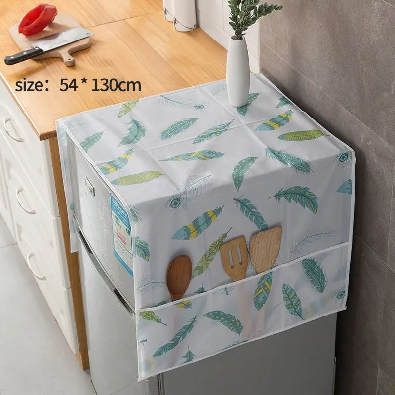 Refrigerator Dust Cover with Storage Bag Washable