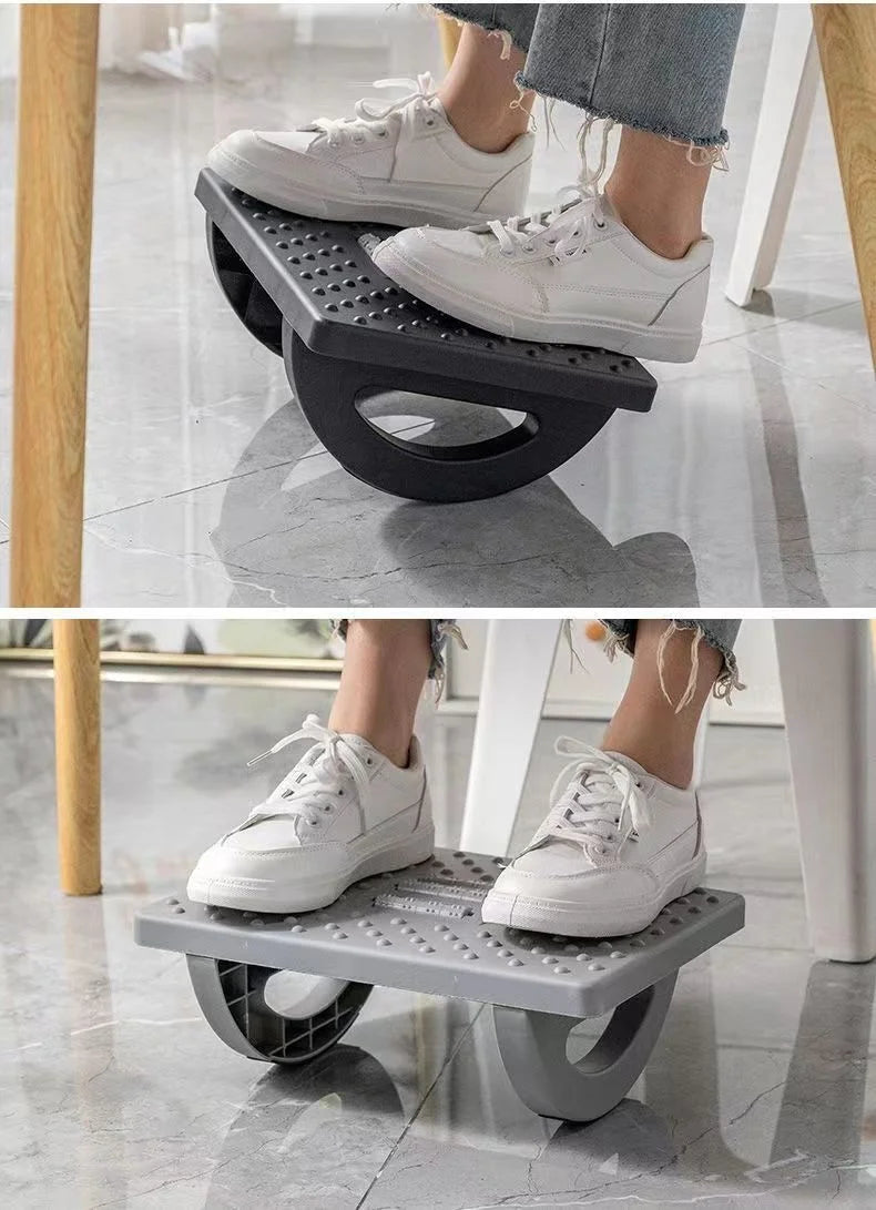 Portability Footrest Foot Stool with Massage Rollers