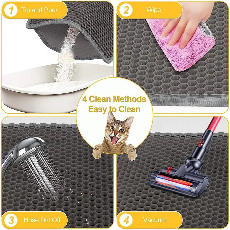 Cat Litter Mat Waterproof Double Layer