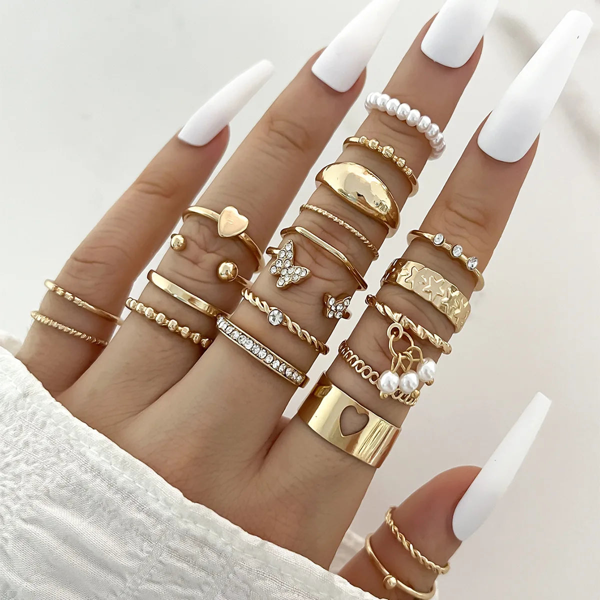 23Pcs Stunning but Simple Knuckle Rings