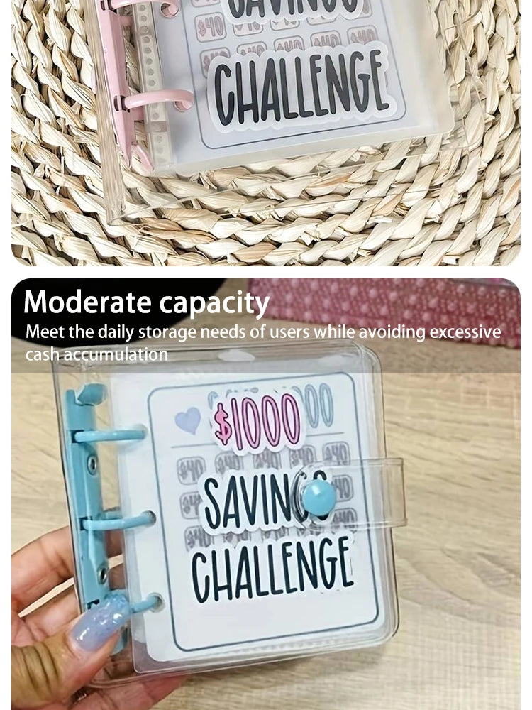 Creative $1,000 Savings Challenge Binder with Envelope