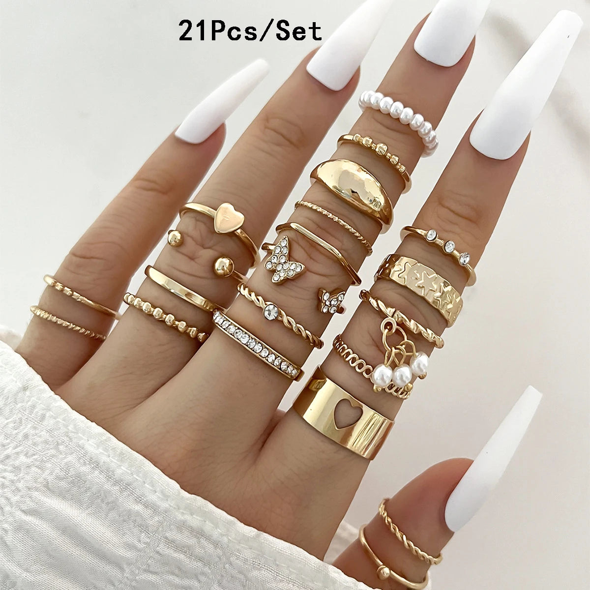 23Pcs Stunning but Simple Knuckle Rings