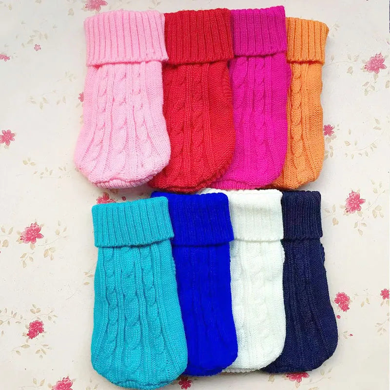 Winter Clothes Knitted Pet Clothes for Small Medium Dogs ,cats