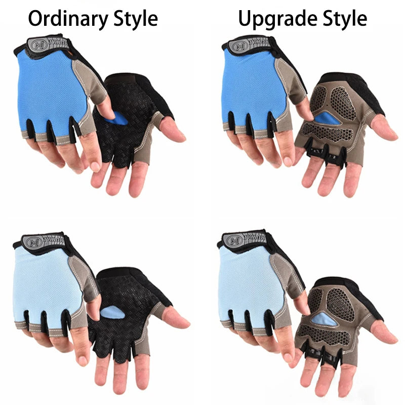 Men Cycling Bicycle Gloves Half Finger Gloves Anti-Slip Glove