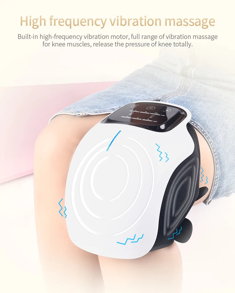 Knee Massager Infrared Heat and Vibration for Swelling Joints Stretched Ligament and Muscles Injuries