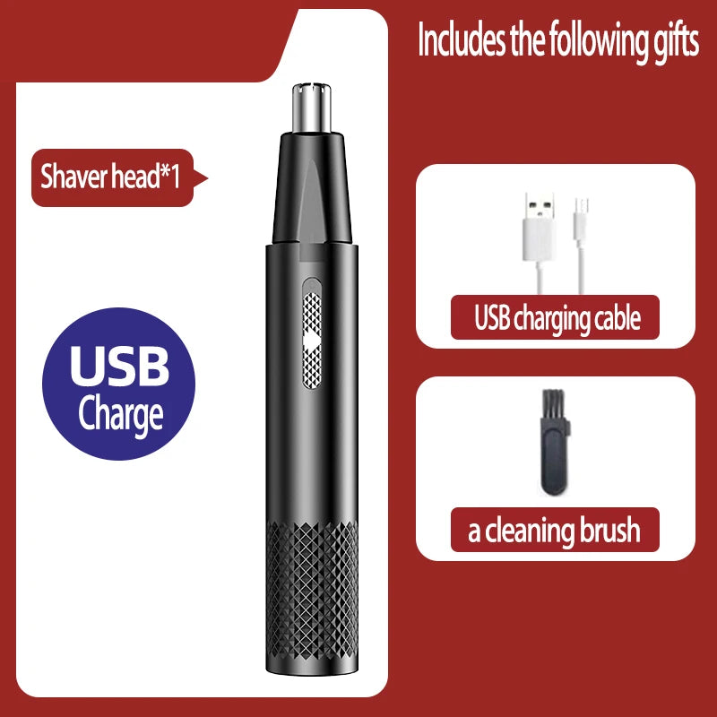 Nose Hair Trimmer USB Charging New High Quality Electric Portable Mini Nose Hair Trimmer