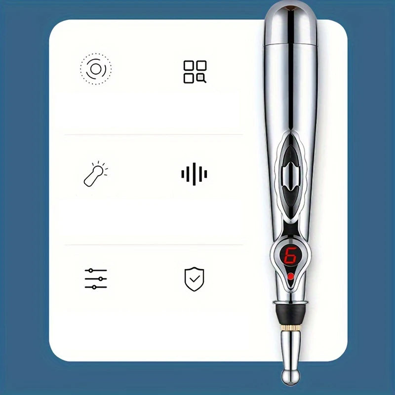 Electronic Acupuncture Acupoint Massage Pen Multi-Function Meridian Pressing Energy Therapy Energy Pain Relieving Tool