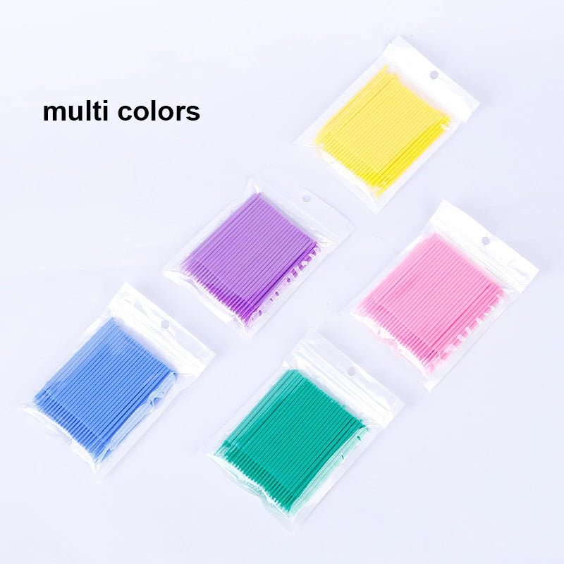 100Pcs Eyelash Cleaning Brush