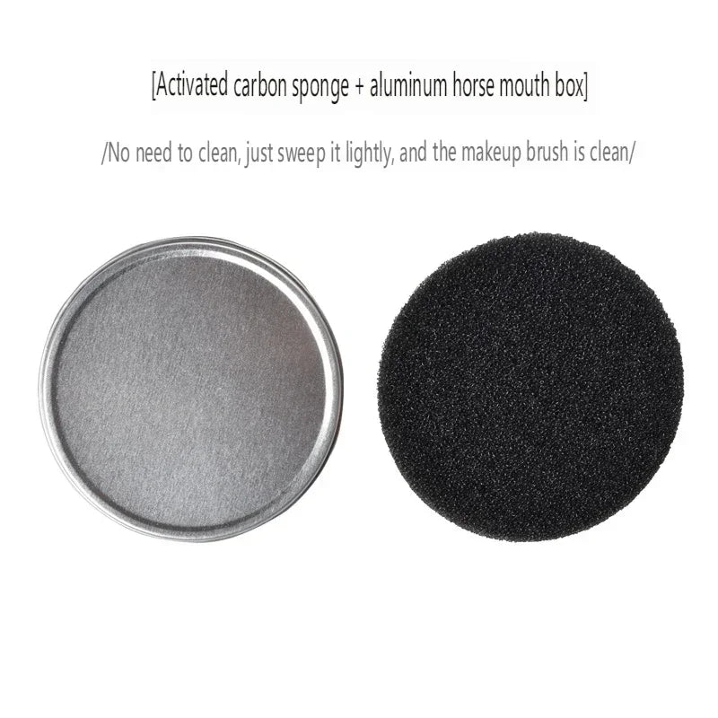 Makeup Brush Dry Cleaning Sponge Box with Activated Carbon Sponge