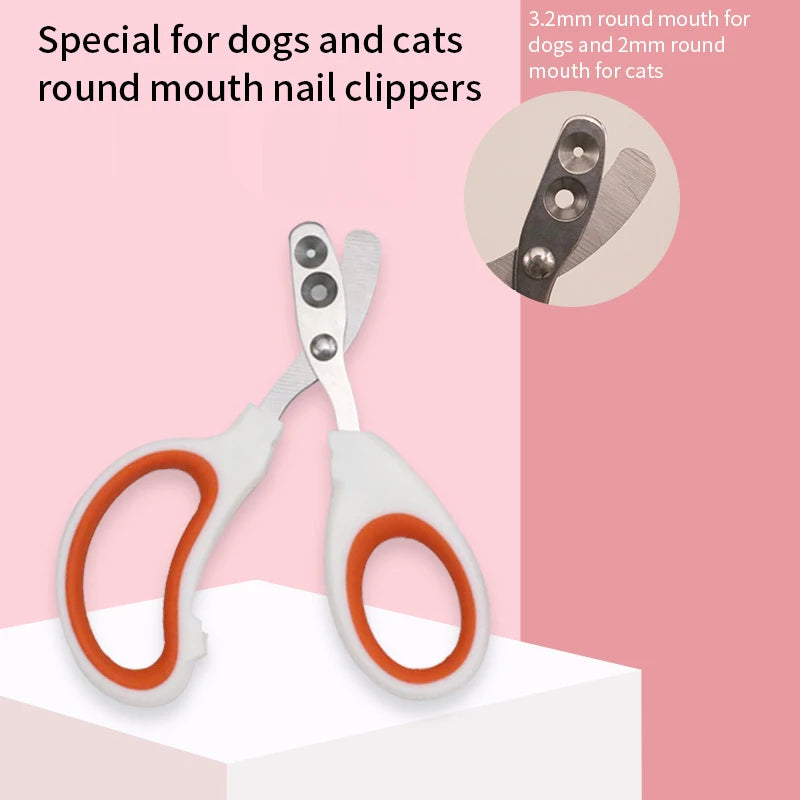 Professional Cat Nail Clippers for Small Cats, Dog Stainless Steel Grooming Clippers Trimmer