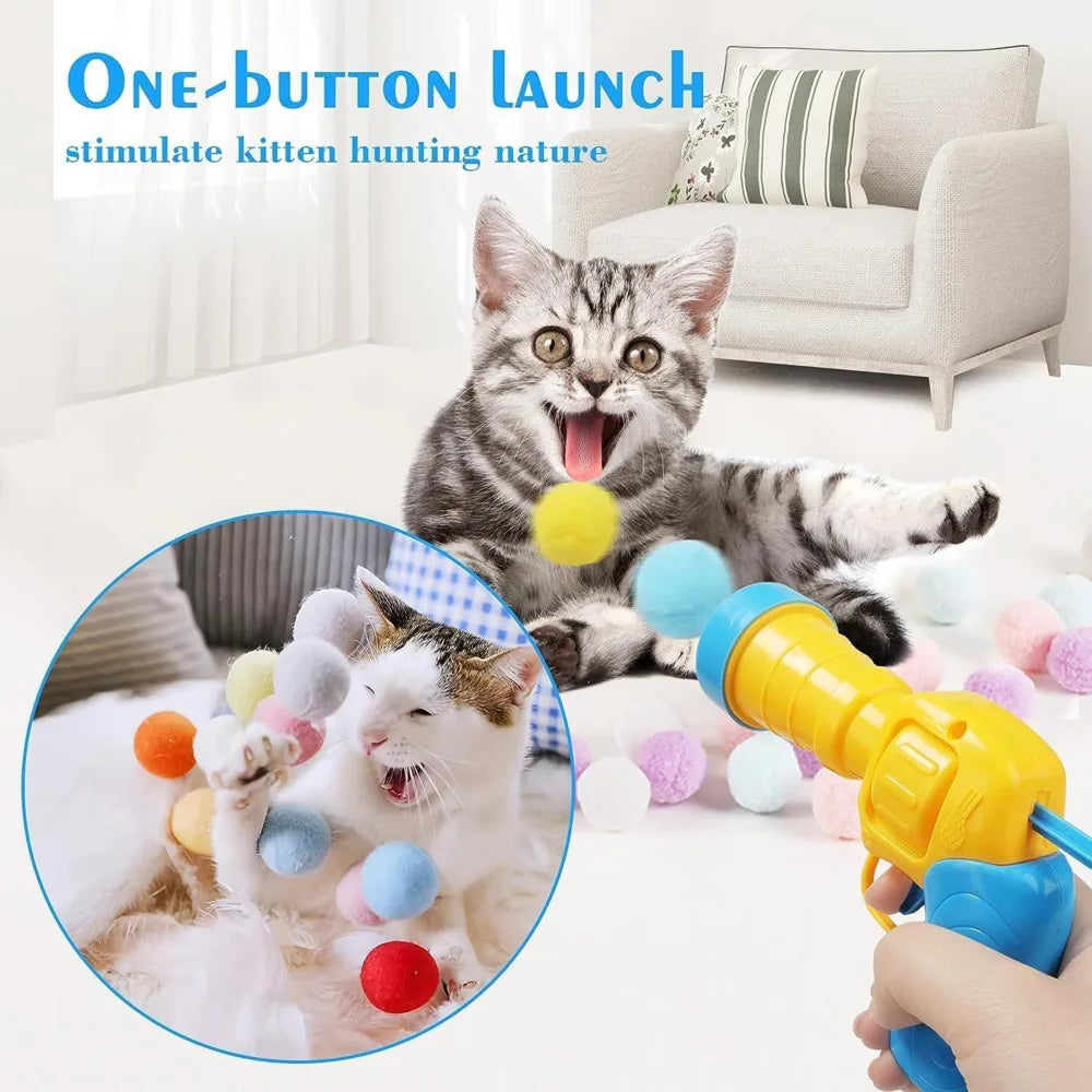 Launching Gun Cat Teaser Fun