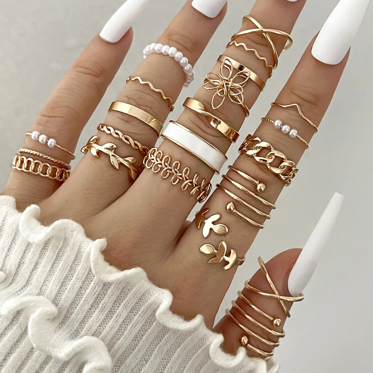 23Pcs Stunning but Simple Knuckle Rings